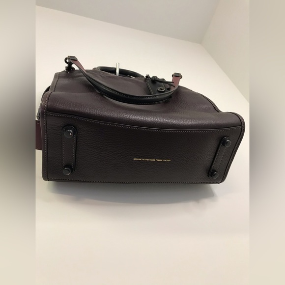 Coach 1941 Rogue in Oxblood Whipstitch Handles Suede 3-Way Carry Rare 58116 - Picture 4 of 16